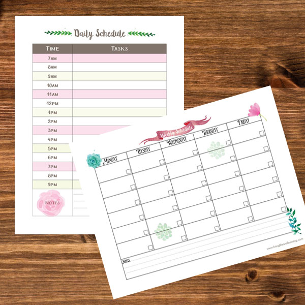 FREE Homeschool Schedule Planner