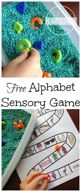 FREE Beginning Sounds Sensory Game