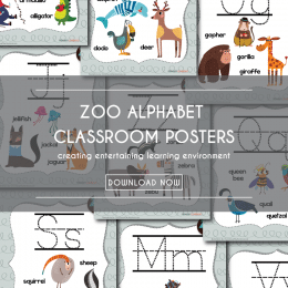 FREE Zoo Alphabet Classroom pack