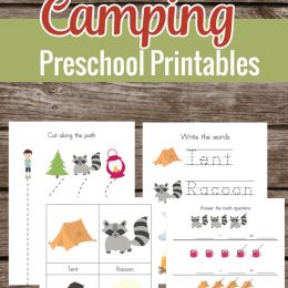 FREE Preschool Camping Printables