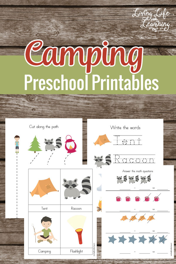 FREE Preschool Camping Printables