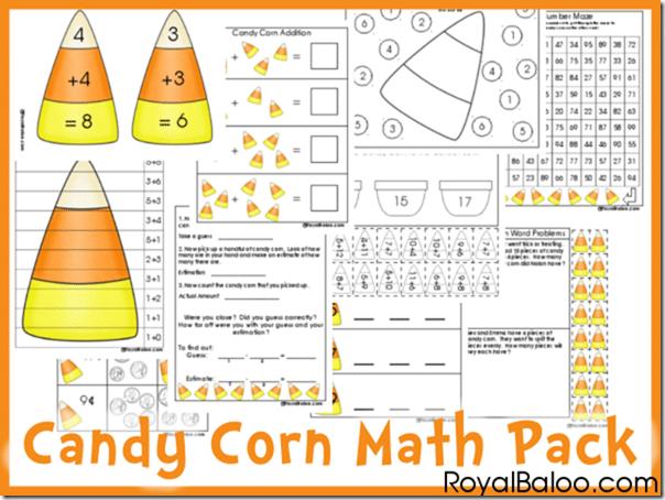 Free Candy Corn Math Pack