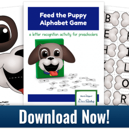 Free Feed the Puppy Alphabet Game Printables