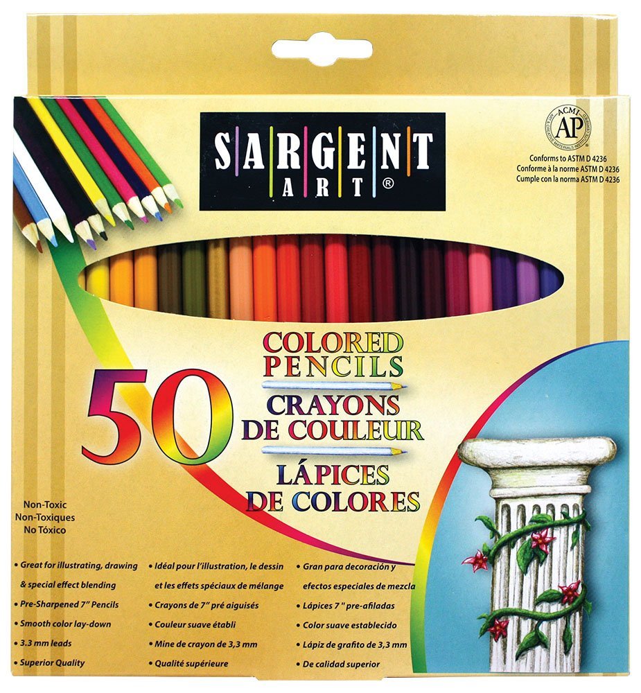 Sargent Art Colored Pencils 50 Pack Only $8.29! (35% Off!)