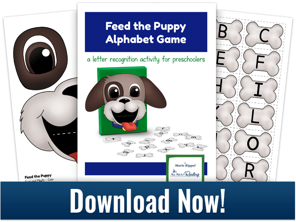 Free Feed the Puppy Alphabet Game Printables