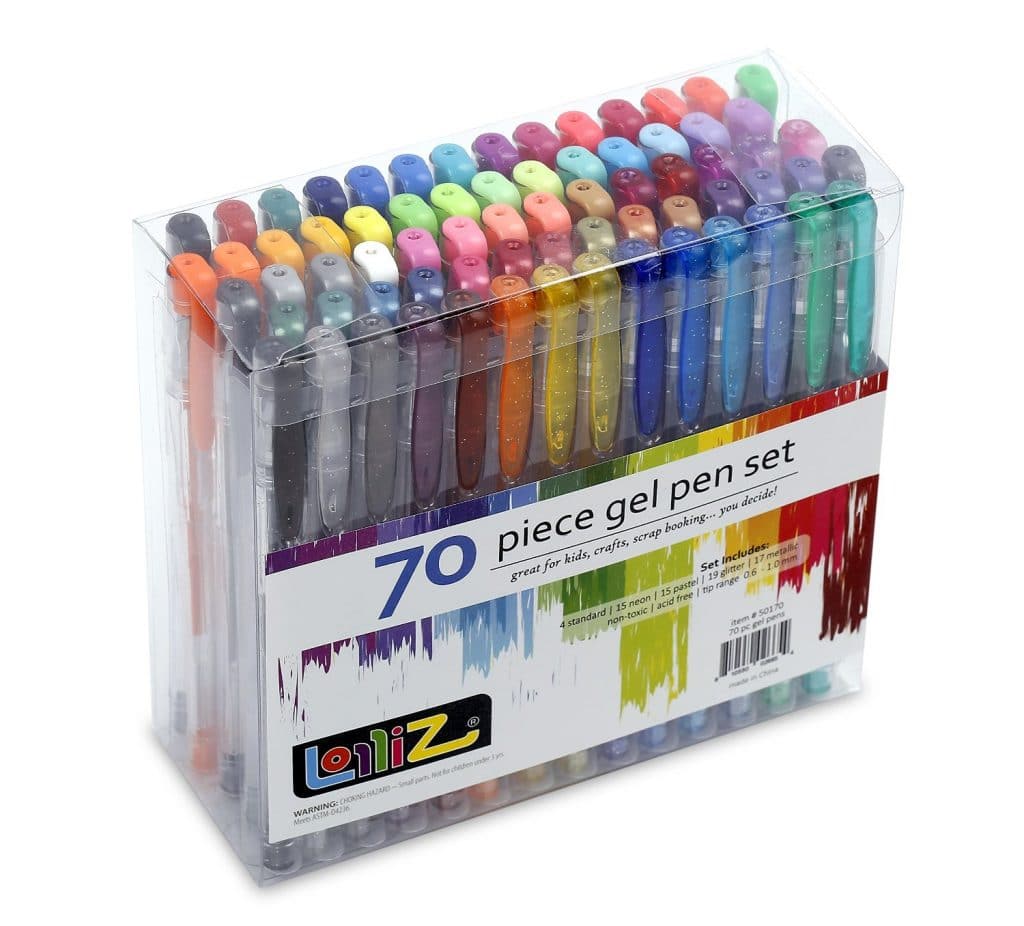 LolliZ® 70 Gel Pens Tray Set Only $10.99!