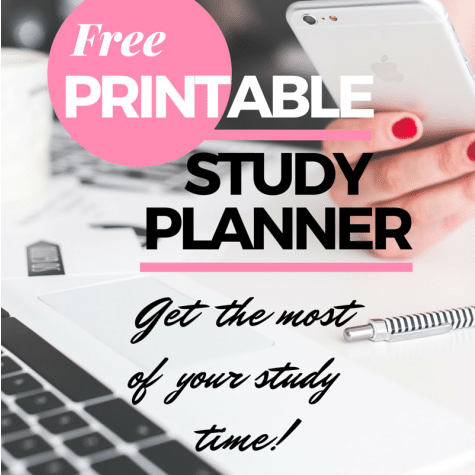 FREE Printable Study Planner