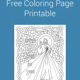 FREE Divine Mercy Coloring Page