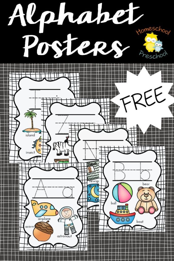 FREE Alphabet Posters and Flashcards