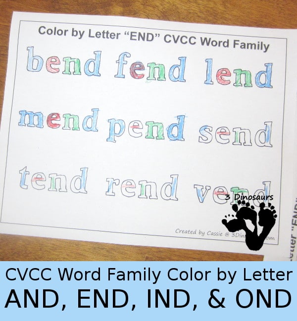 FREE Word Ending Practice Pack