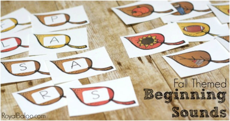 FREE Beginning Sounds Fall Pack