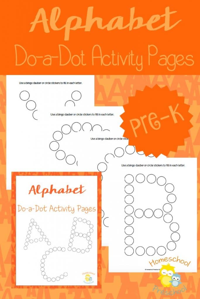 FREE Alphabet Dot Activity Pages