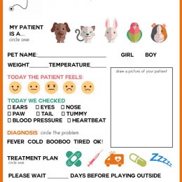 FREE Pretend Play Vet Clinic Pages