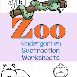 FREE Zoo Subtraction Worksheets