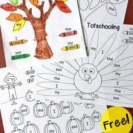 FREE Fall Sight Words Pack