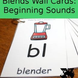 FREE Blends Wall Cards Beginning Sounds