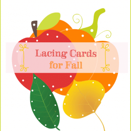 FREE Fall Themed Lacing Cards