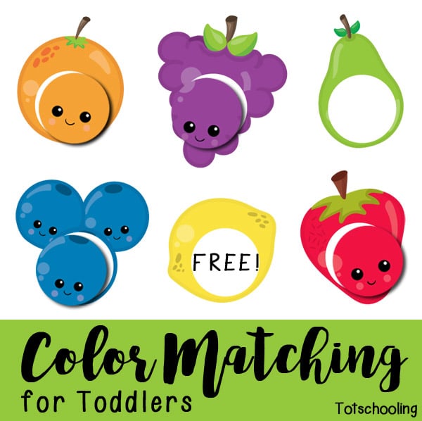 FREE Color Matching for Toddlers