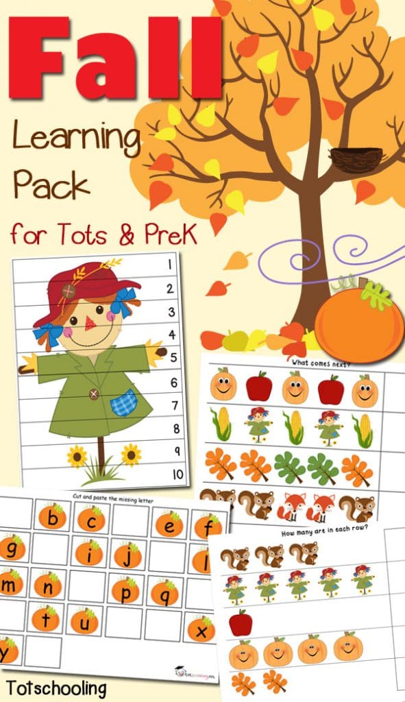 FREE Fall Learning Pack