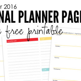 FREE September Planner Pages