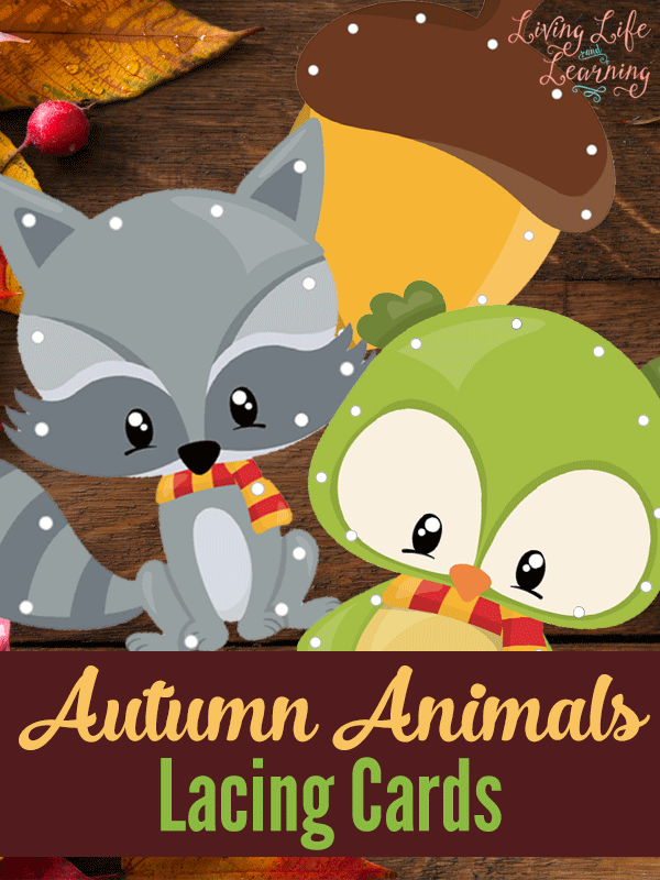 FREE Autumn Lacing Cards