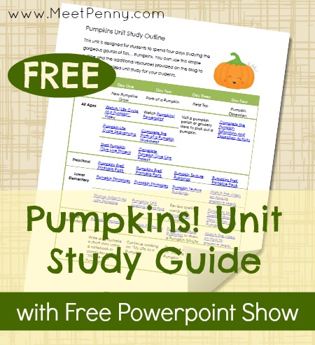 FREE Pumpkins Unit Study