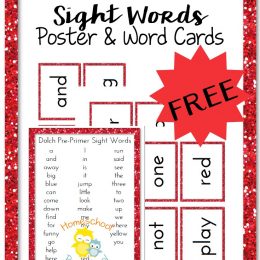 PrePrimer Sight Words