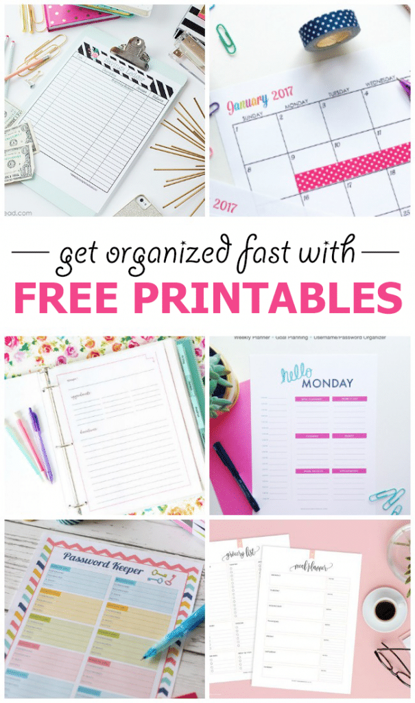 FREE Organization Printables