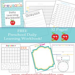 FREE Preschool Learning Pack