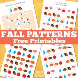 FREE Fall Pattern Printables