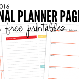 FREE Personal Planner Pages