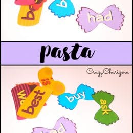 FREE Sight Word Pasta Printables