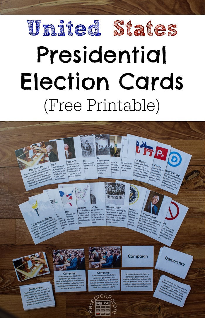 FREE US Presidential Election Cards