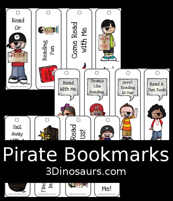 FREE Pirate Bookmarks