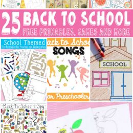 25 FREE Back to School Printables