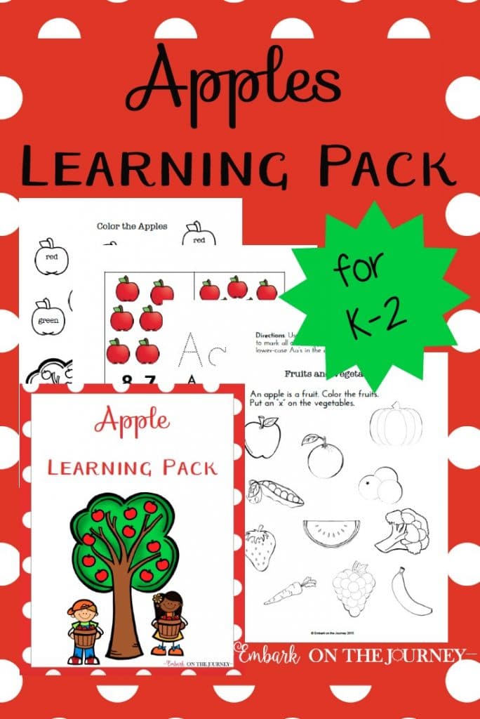 FREE Apples Learning Pack