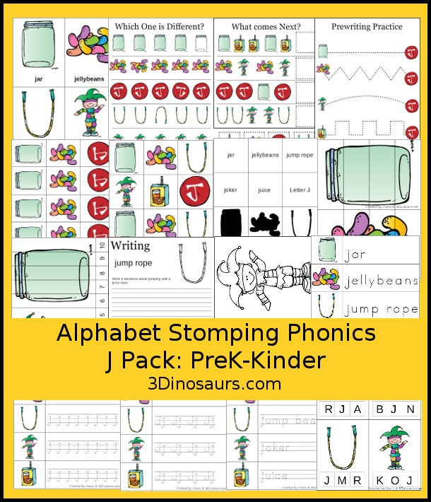 FREE Letter J Phonics Pack