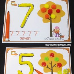 FREE Fall Number Mats