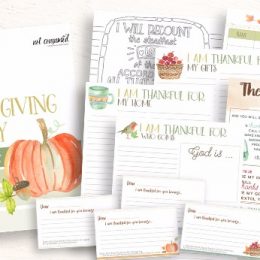 Free Thankfulness Printable Pack - Journal, Scripture Cards, & More!