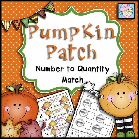 Free Pumpkin Patch Number Matching Printables