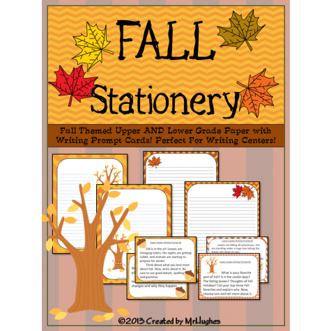 Free Fall Themed Stationery