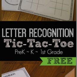 Free Letter Recognition Tic-Tac-Toe Game