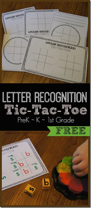 Free Letter Recognition Tic-Tac-Toe Game