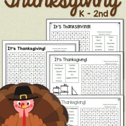 Free Thanksgiving Word Search Packet