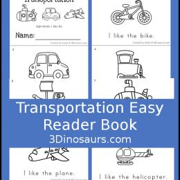 Fun Transportation Easy Reader Book