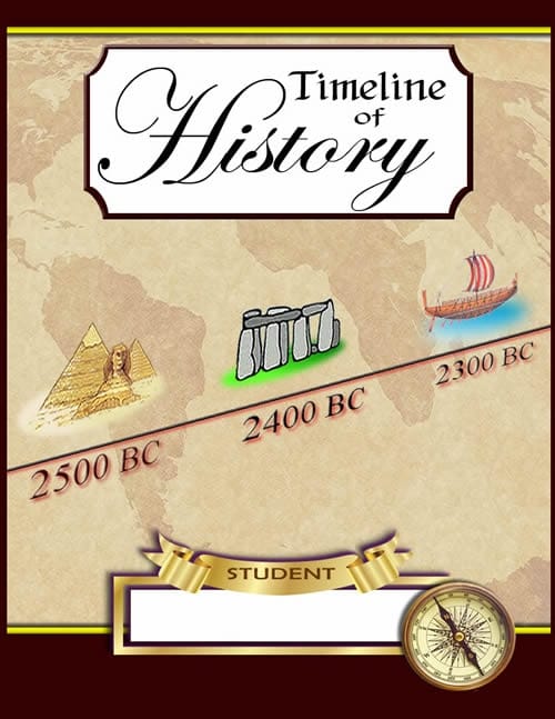 Free Timeline of History Notebook