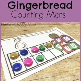 FREE GINGERBREAD COUNTING MATS (Instant Download!)