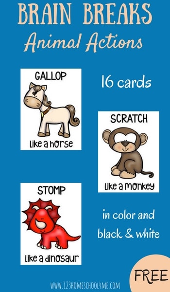 FREE Brain Breaks Cards