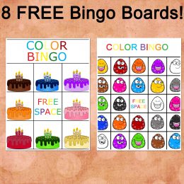 FREE Color Bingo Board