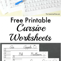 FREE Cursive Worksheets Pack
